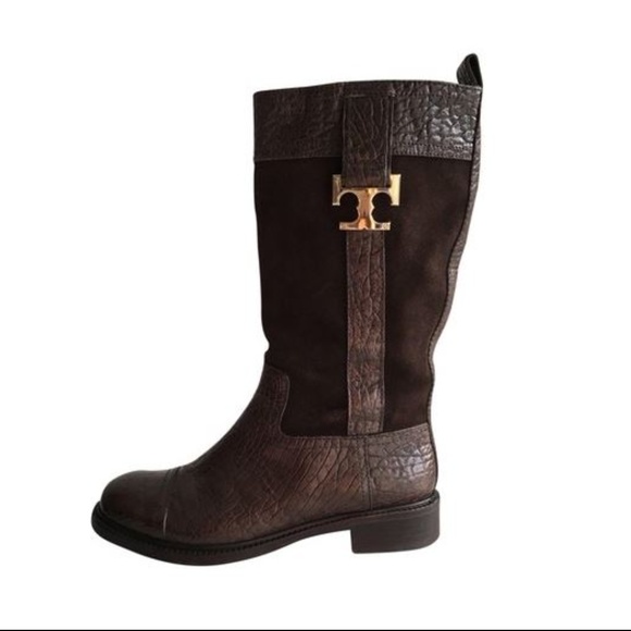 tory burch mid calf boots